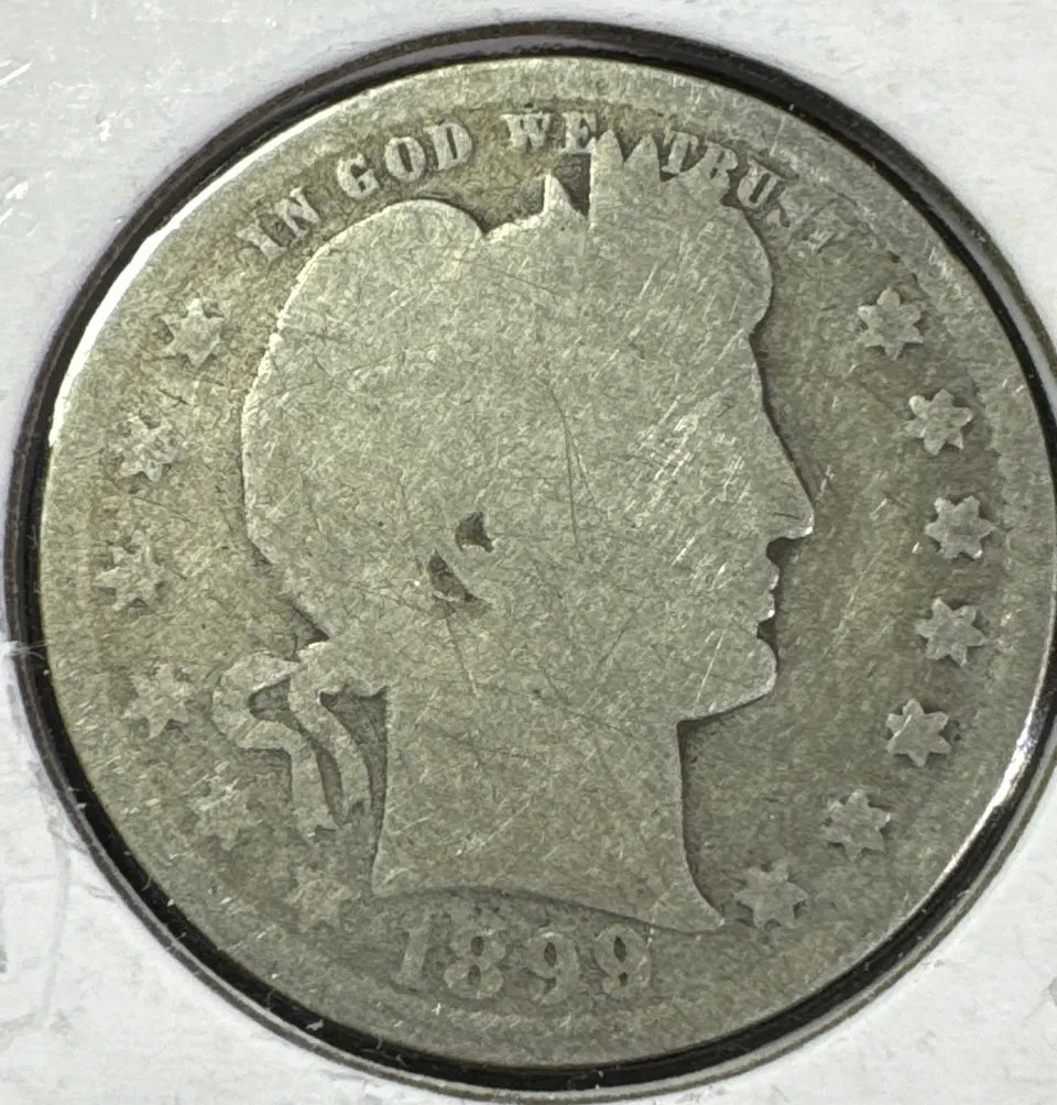 1899-P Barber Quarter Ungraded — front