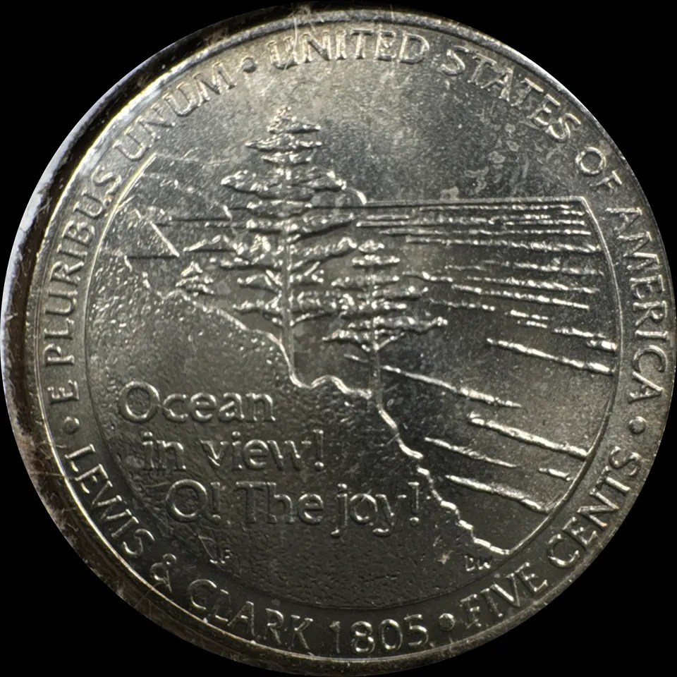 2005-P Jefferson Nickel Ungraded — back