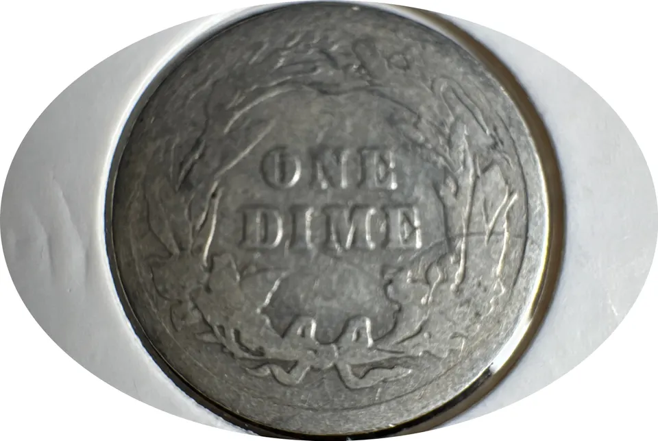 1914-P Barber Dime Ungraded — back