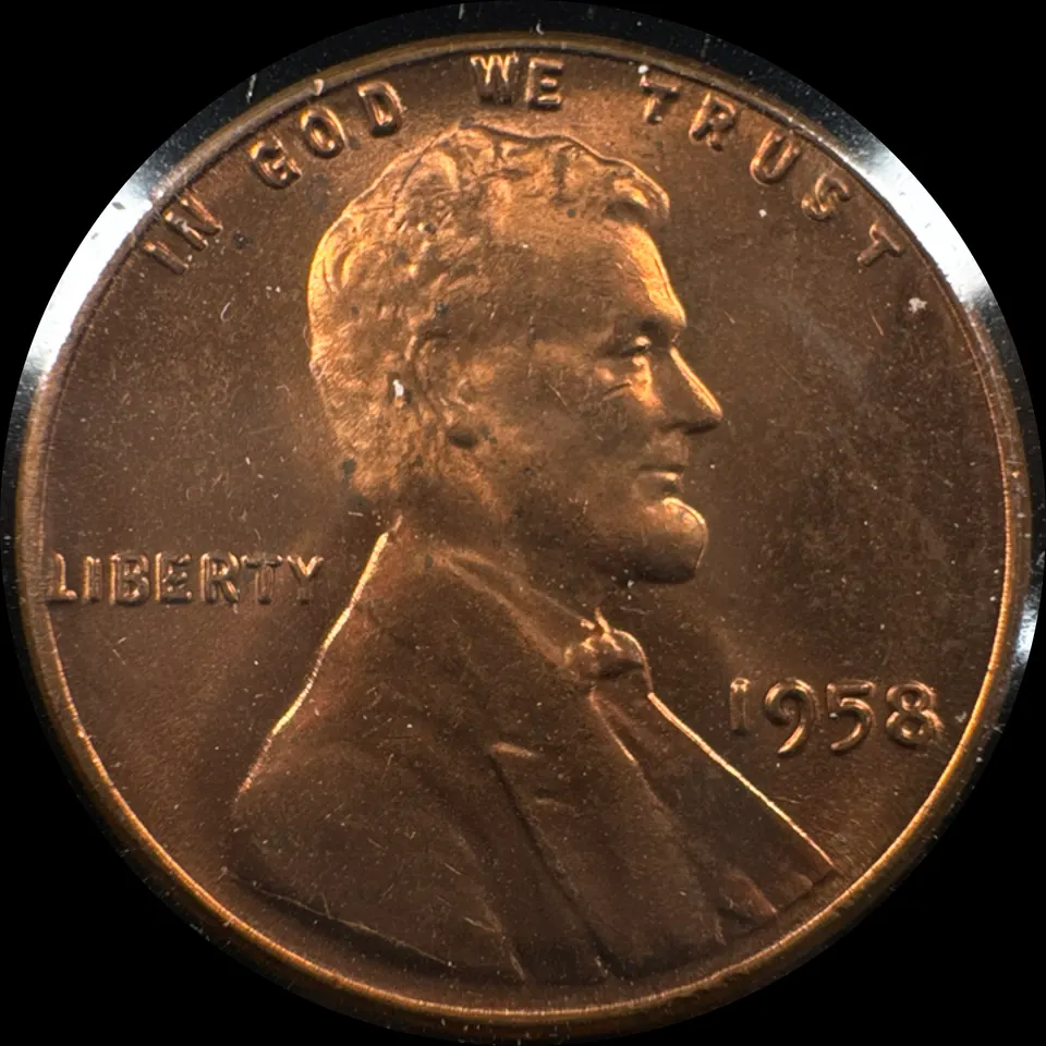 1958-P Lincoln Cent Ungraded — front