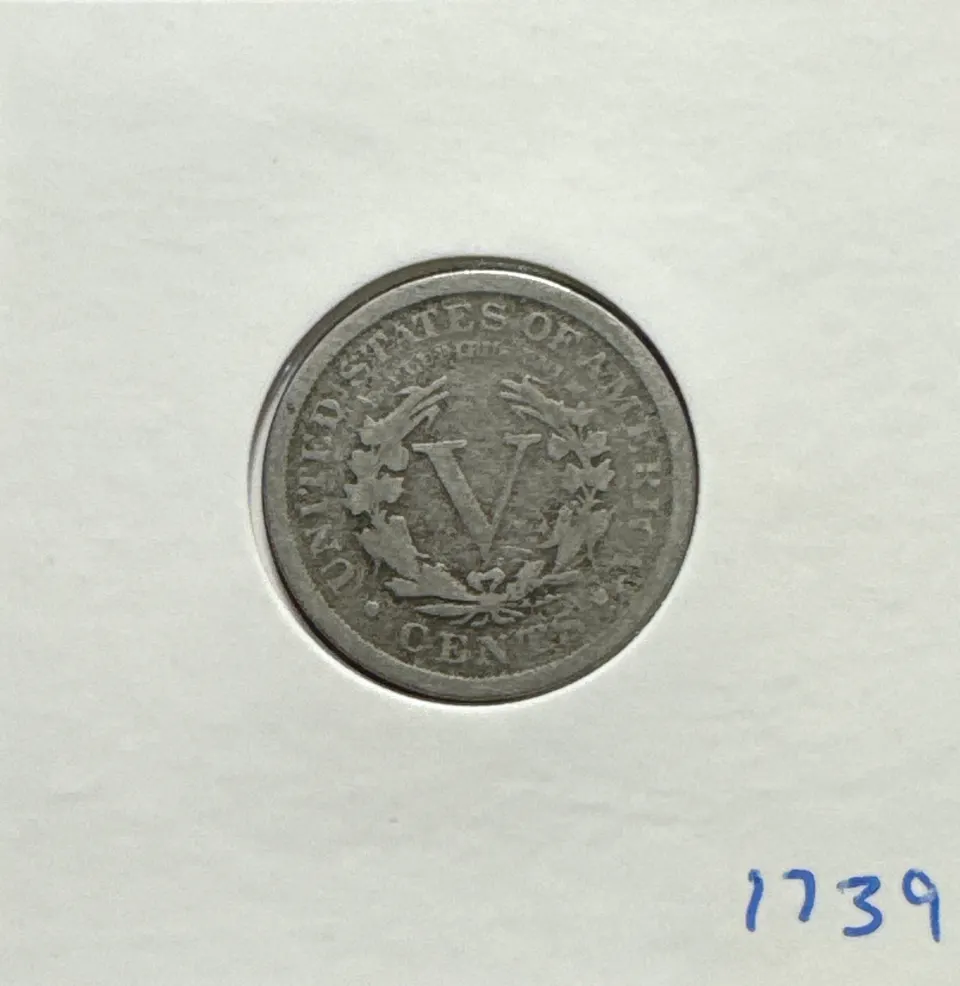 1906-P Liberty V Nickel Ungraded — back