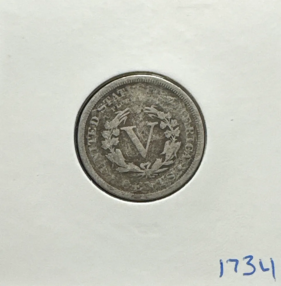 1905-P Liberty V Nickel Ungraded — back