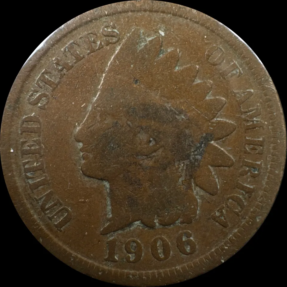 1906-P Indian Head Cent Ungraded — front