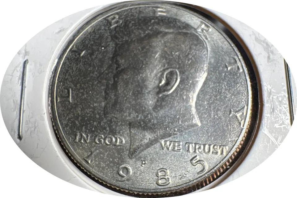 1985-P Kennedy Half Dollar Ungraded — front