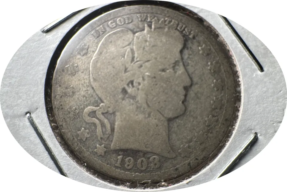 1908-D Barber Quarter Ungraded — front