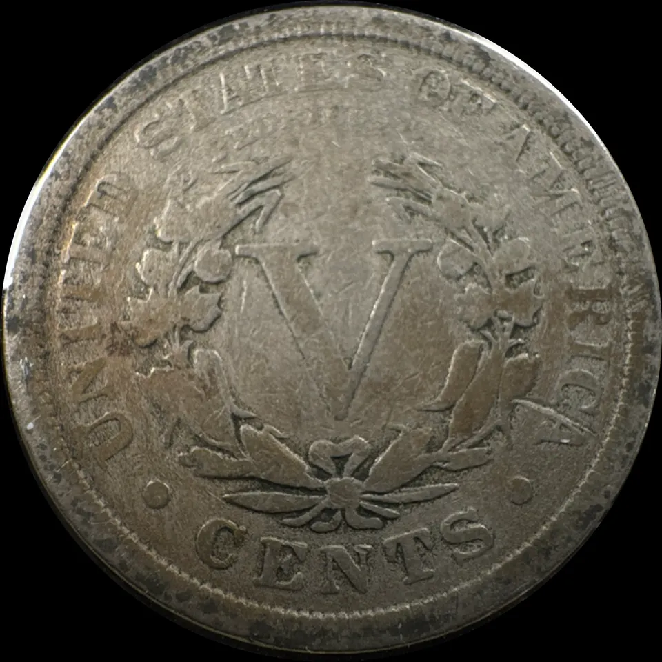 1912-P Liberty V Nickel Ungraded — back