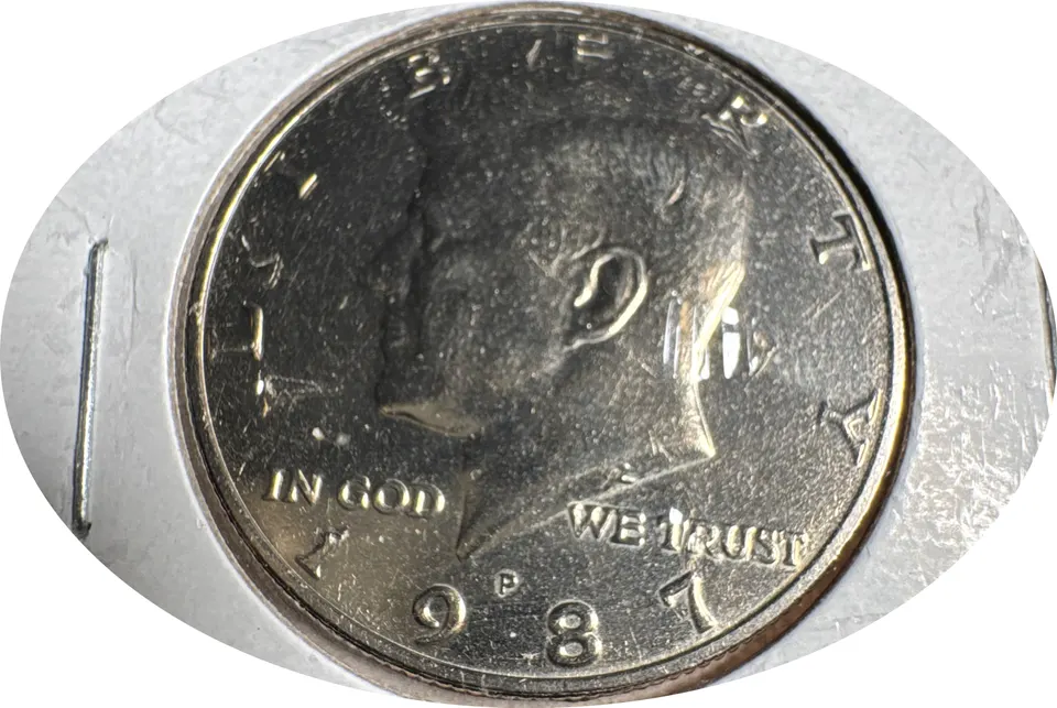 1987-P Kennedy Half Dollar Ungraded — front