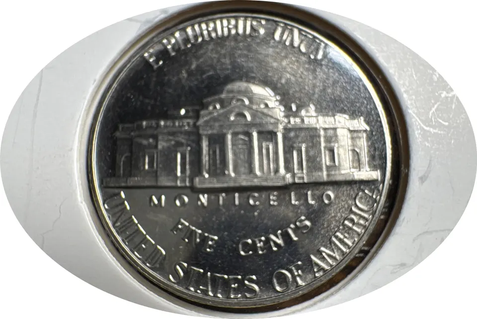 1975-S Jefferson Nickel Ungraded — back