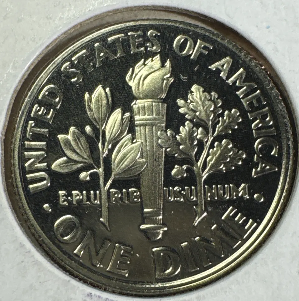 1999-S Roosevelt Dime Ungraded — back
