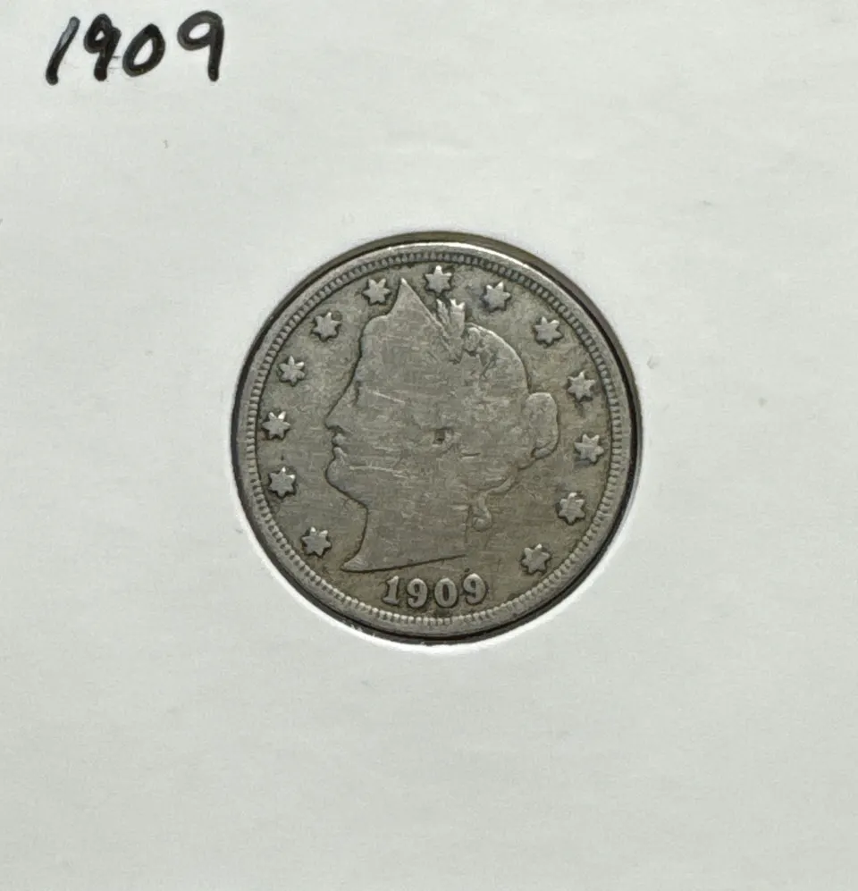 1909-P Liberty V Nickel Ungraded — front