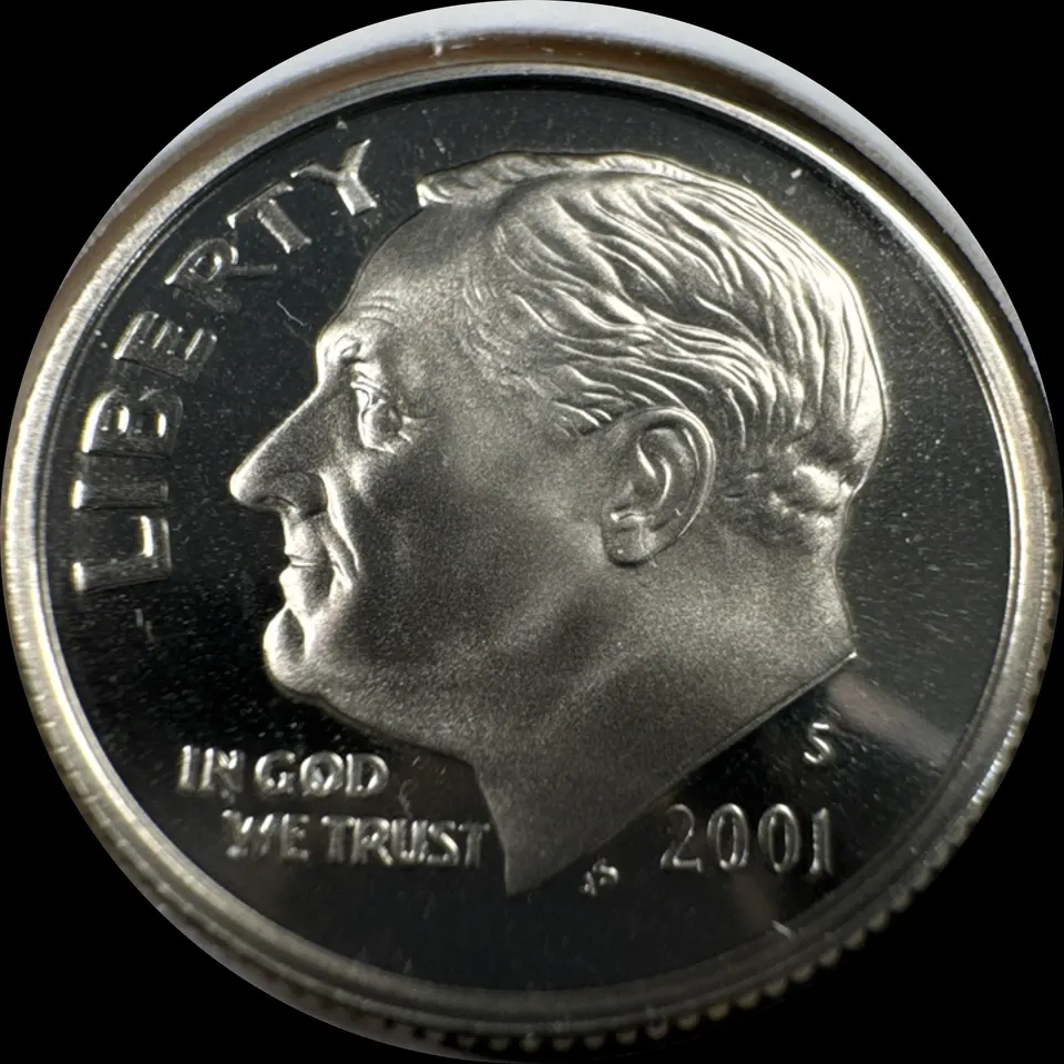 2001-S Roosevelt Dime Ungraded — front