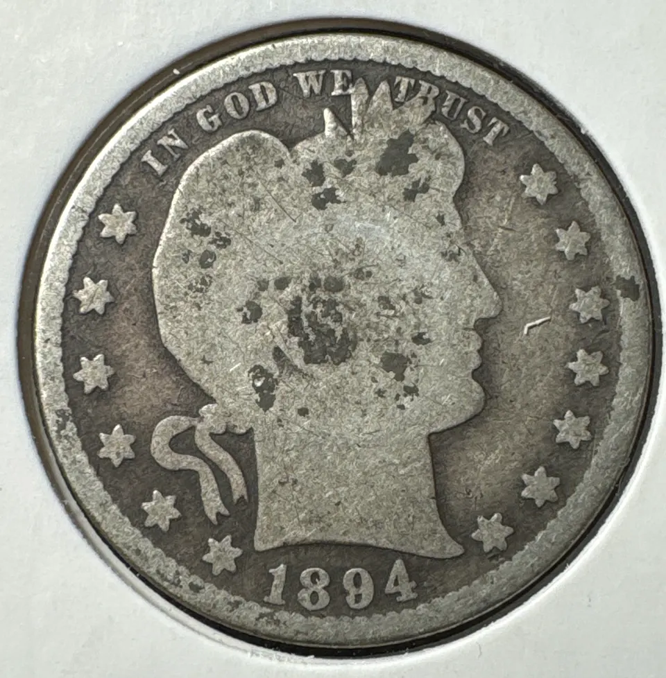 1894-S Barber Quarter Ungraded — front