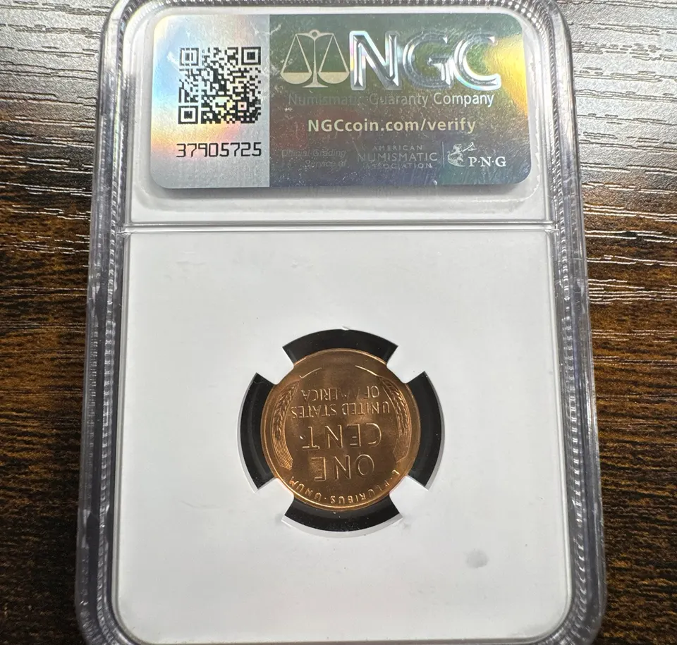 1955-S Lincoln Cent MS66 — back