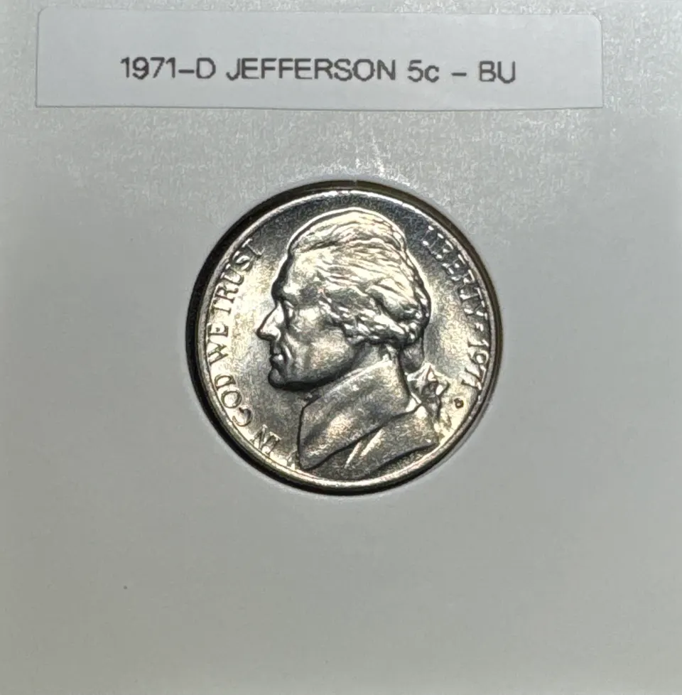 1971-D Jefferson Nickel Ungraded — front