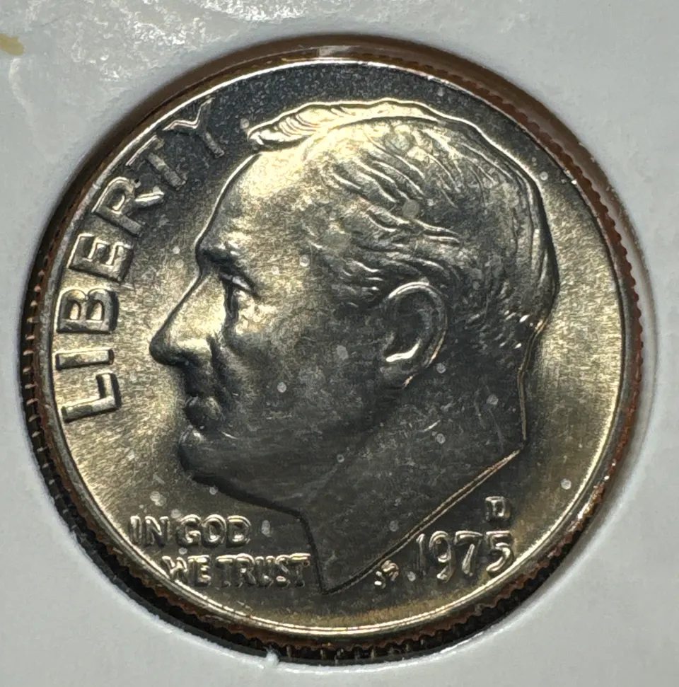 1975-D Roosevelt Dime Ungraded — front