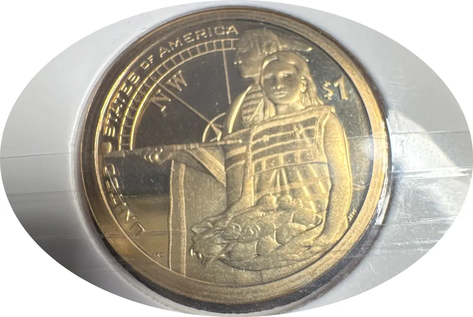 2014-S Sacagawea Dollar Ungraded — back