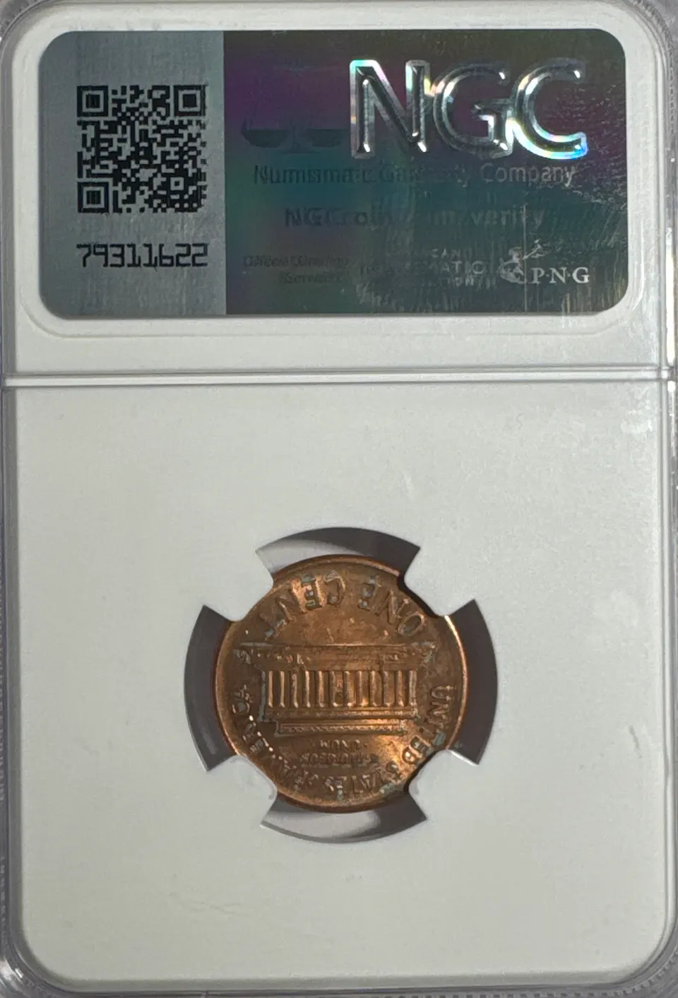 1991-P Lincoln Cent BU — back