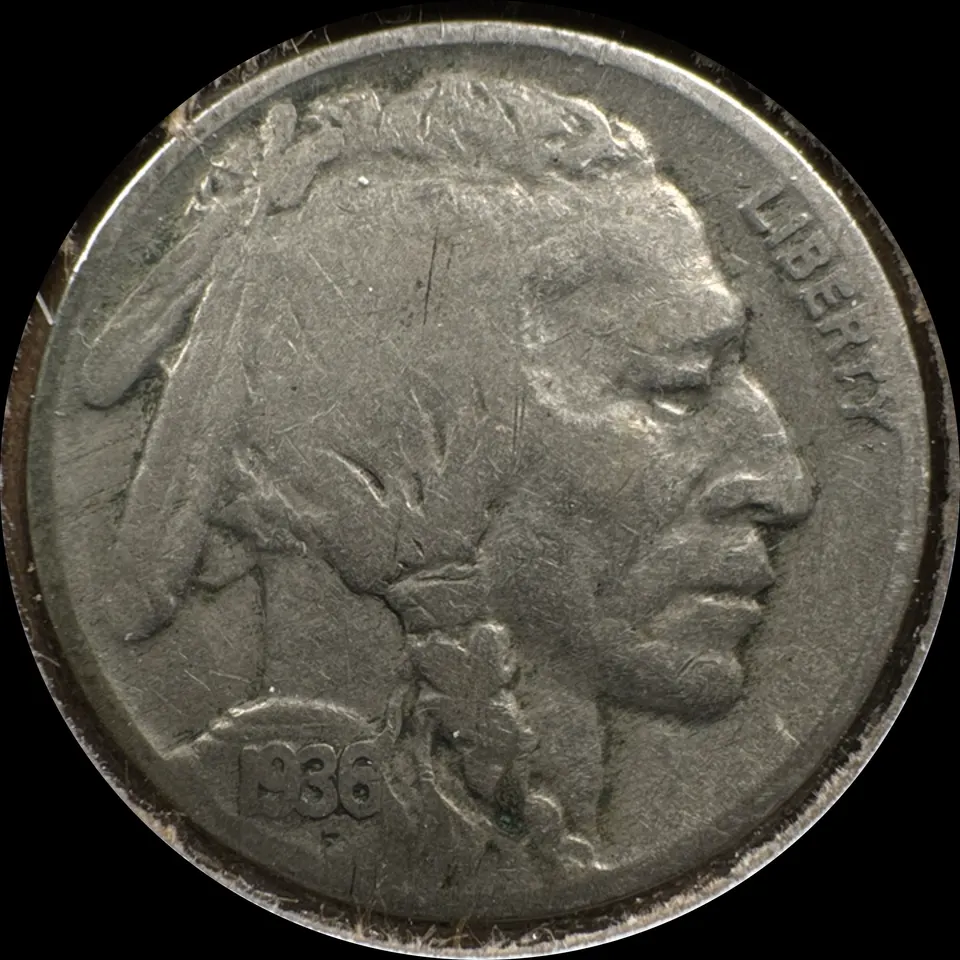 1936-P Buffalo Nickel Ungraded — front