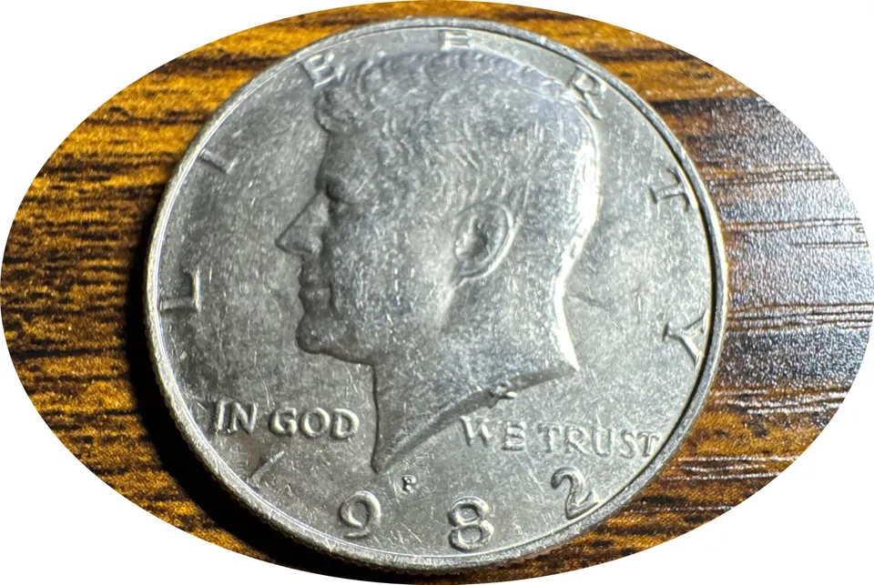1982-P Kennedy Half Dollar Ungraded — front