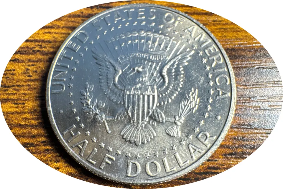 1990-D Kennedy Half Dollar Ungraded — back