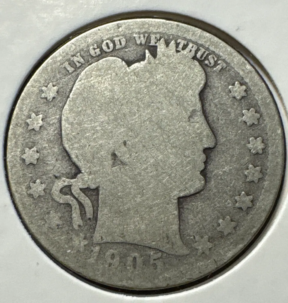 1905-O Barber Quarter Ungraded — front