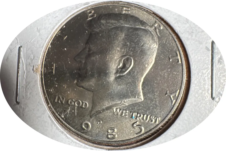 1985-D Kennedy Half Dollar Ungraded — front