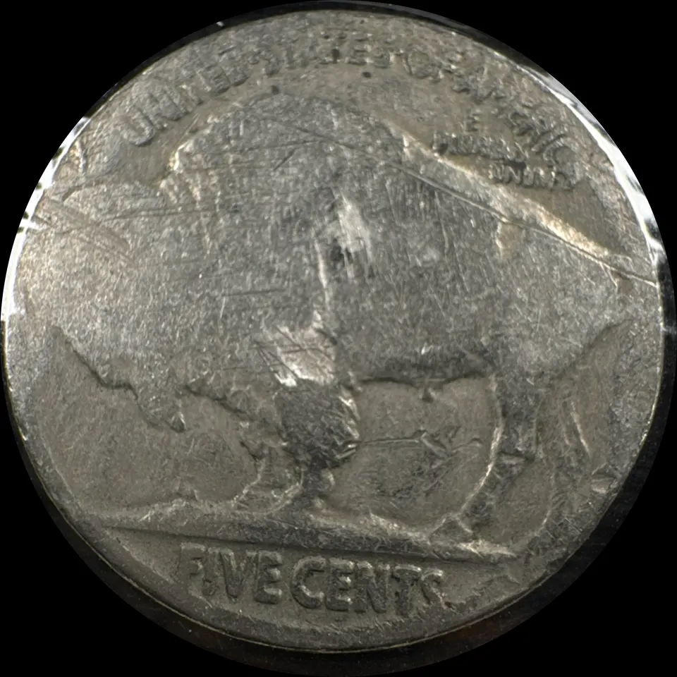1937-P Buffalo Nickel Ungraded — back