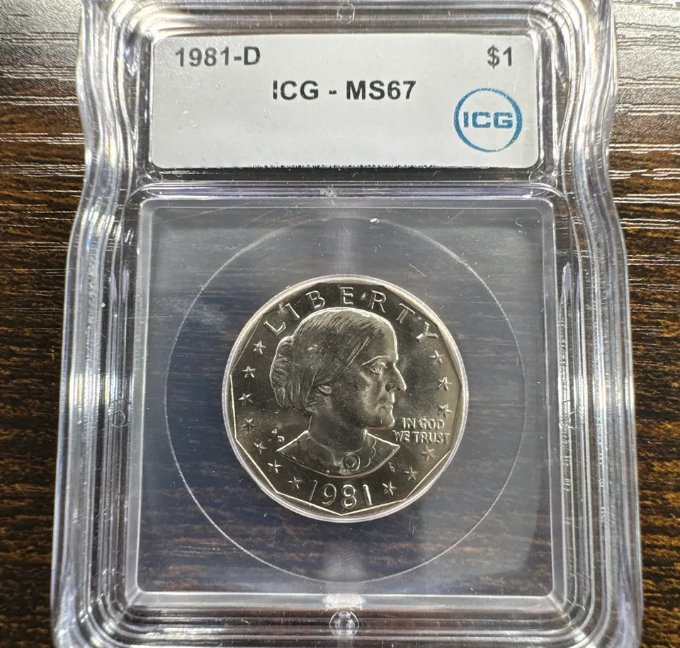 1981-D Susan B Anthony Dollar MS67 — front