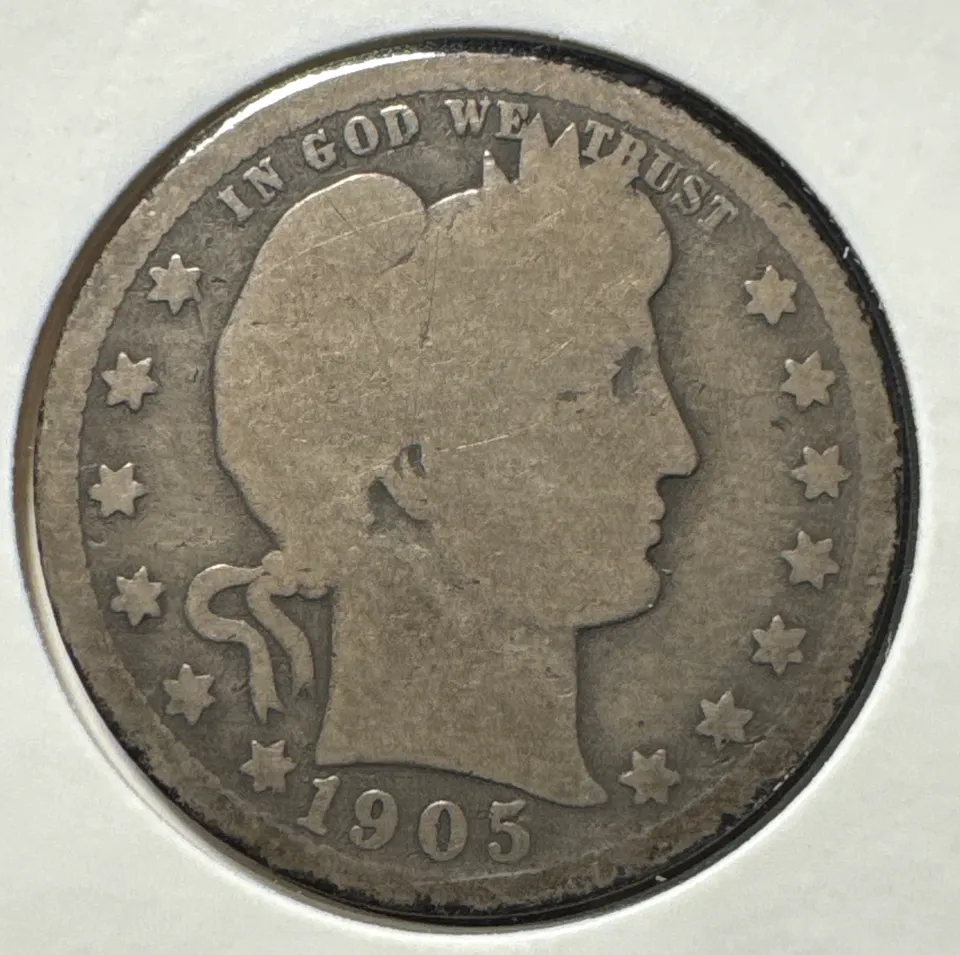1905-O Barber Quarter Ungraded — front