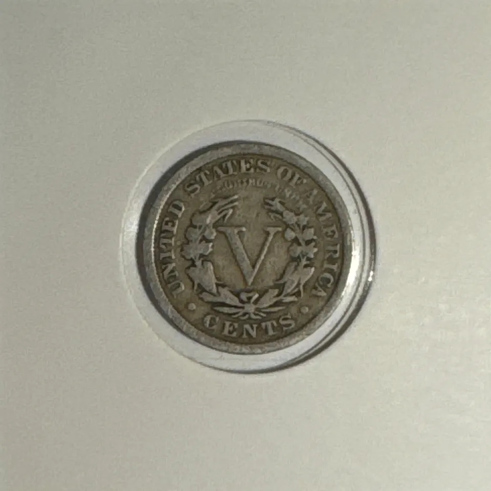 1910-P Liberty V Nickel Ungraded — back