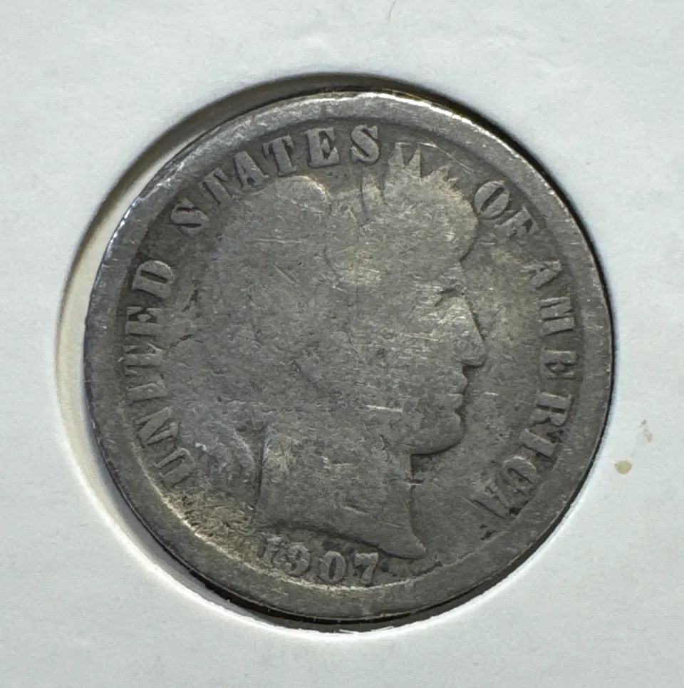 1907-O Barber Dime Ungraded — front