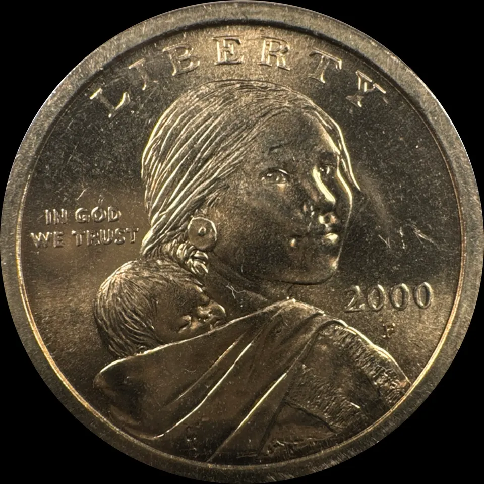 2000-P Sacagawea Dollar Ungraded — front