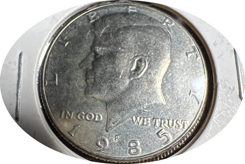 1985-P Kennedy Half Dollar Ungraded — front