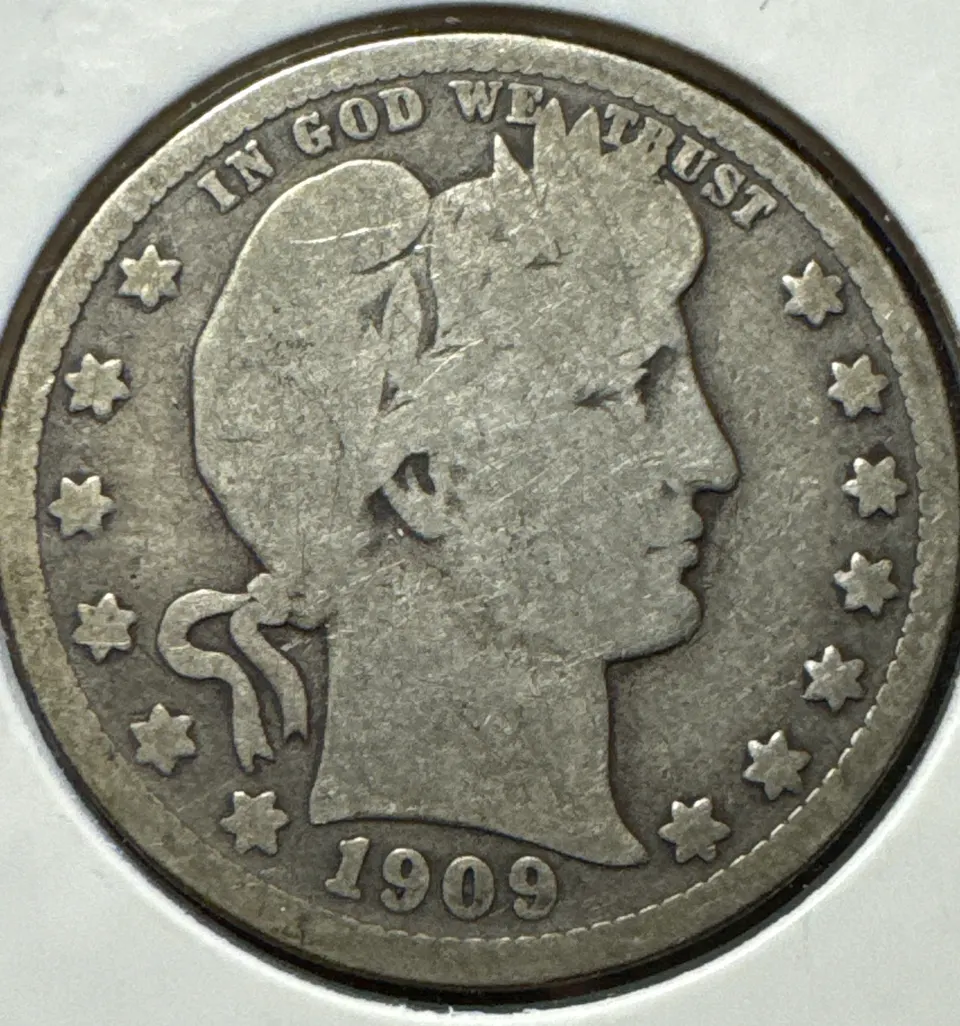1909-D Barber Quarter Ungraded — front