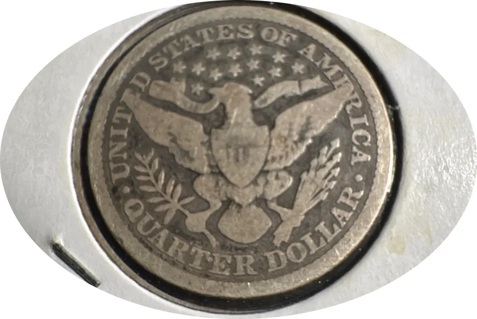 1896-P Barber Quarter Ungraded — back