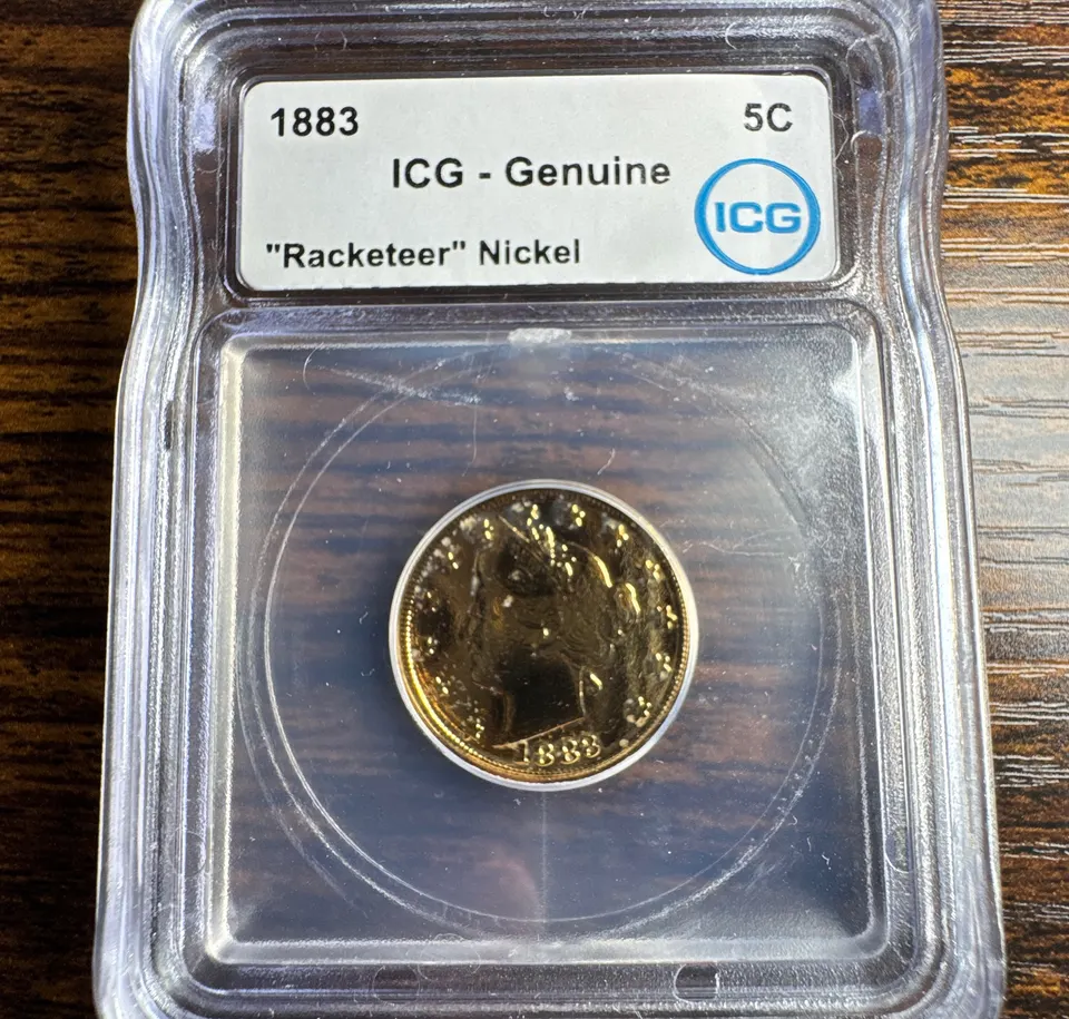 1883-P Liberty V Nickel Genuine — front