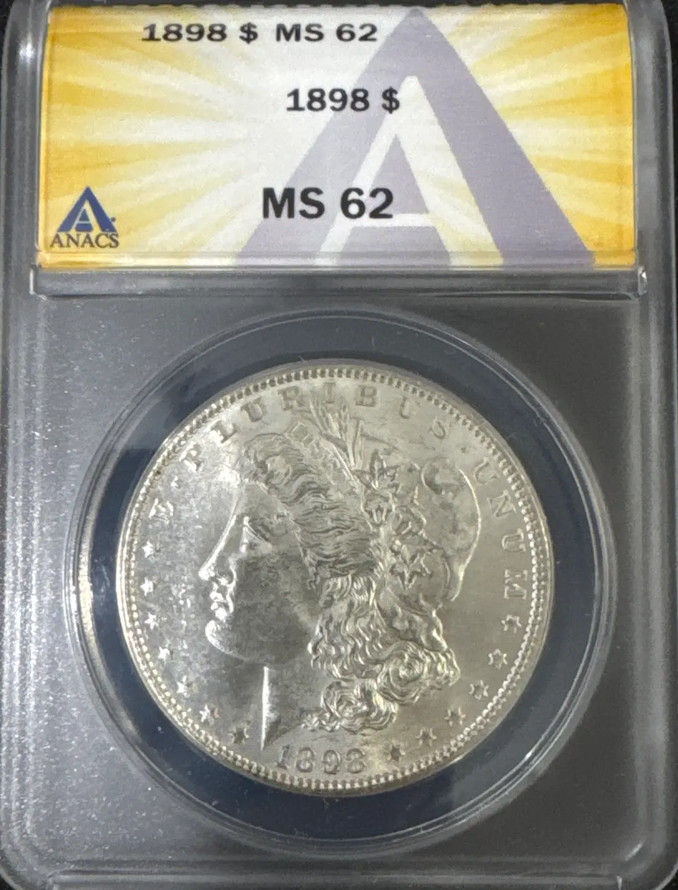 1898-P Morgan Dollar MS62 — front