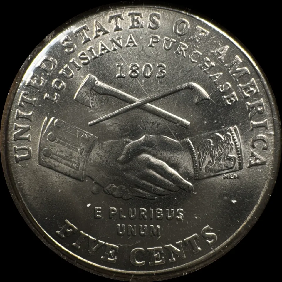 2004-D Jefferson Nickel Ungraded — back