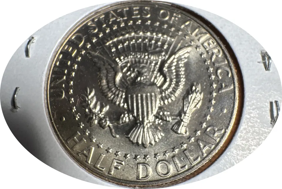 1985-P Kennedy Half Dollar Ungraded — back