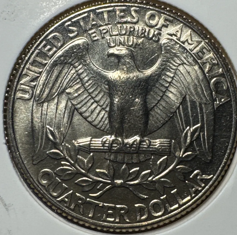 1987-D Washington Quarter Ungraded — back