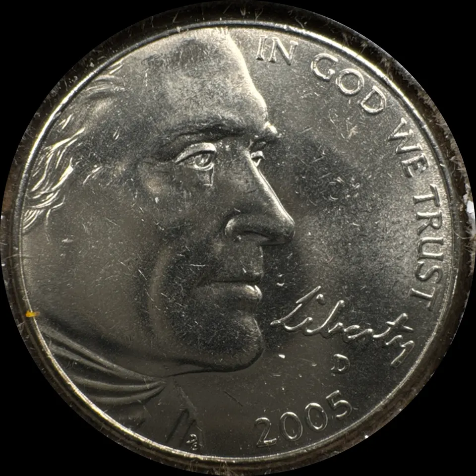 2005-D Jefferson Nickel Ungraded — front