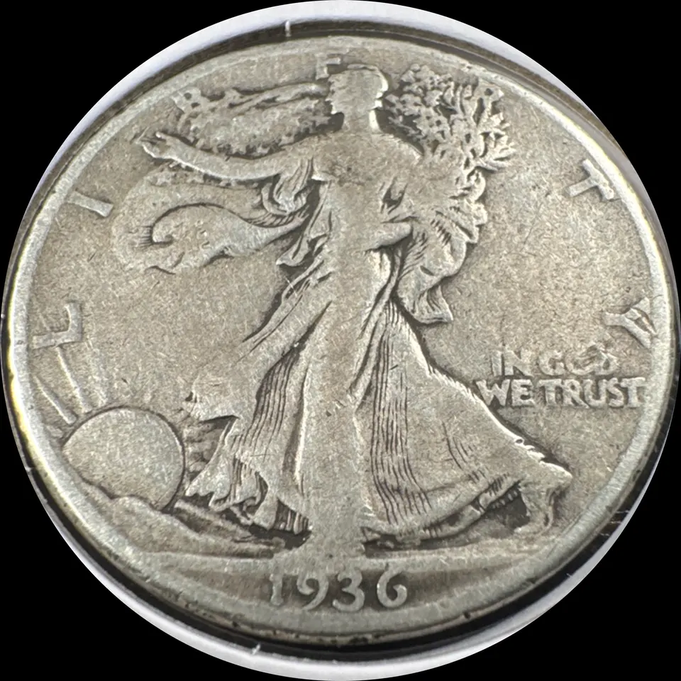 1936-P Walking Liberty Half Dollar Ungraded — front