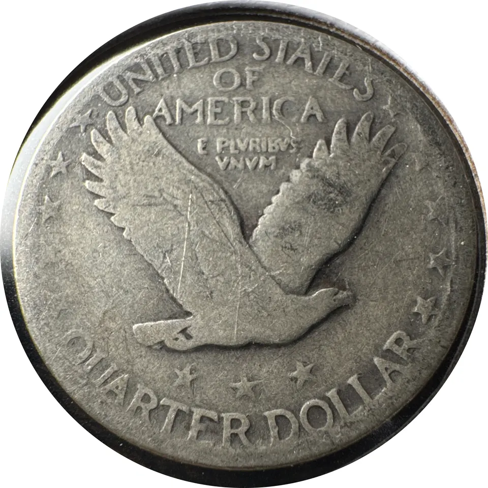 1929-P Standing Liberty Quarter Ungraded — back