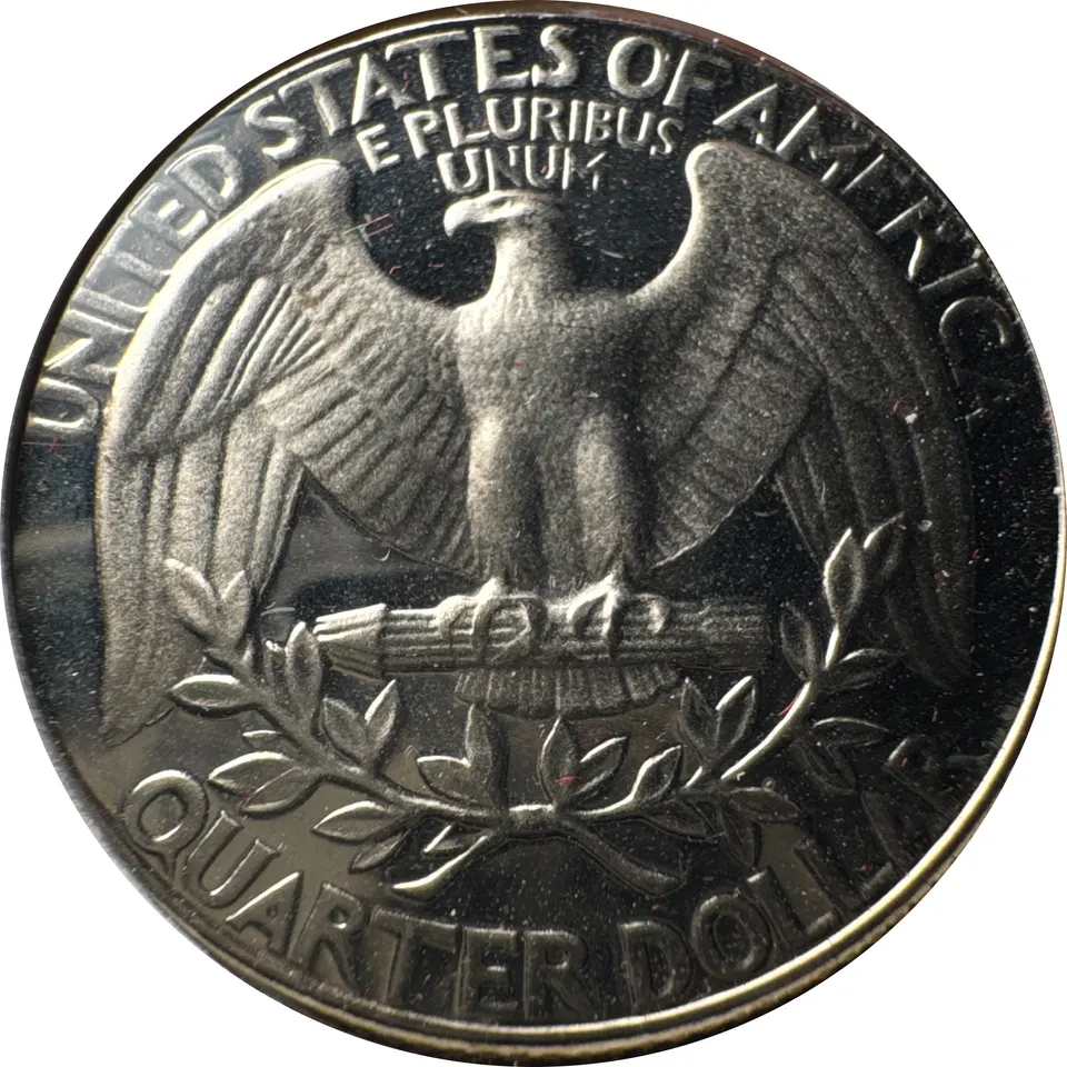 1974-S Washington Quarter Ungraded — back