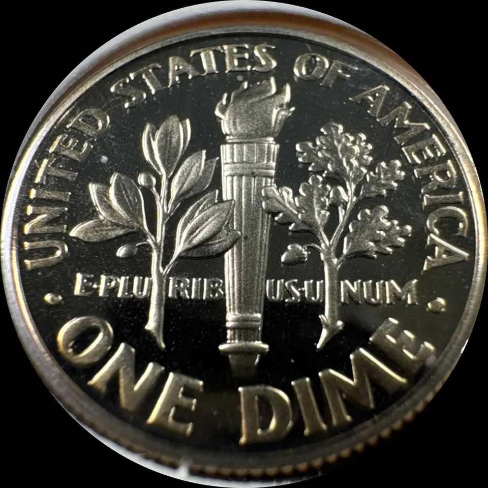 2002-S Roosevelt Dime Ungraded — back