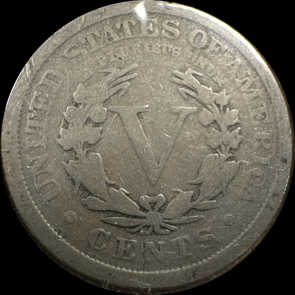 1907-P Liberty V Nickel Ungraded — back