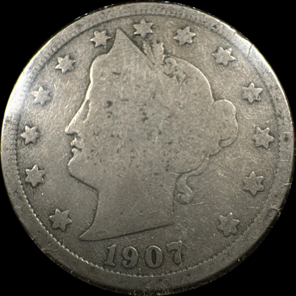 1907-P Liberty V Nickel Ungraded — front