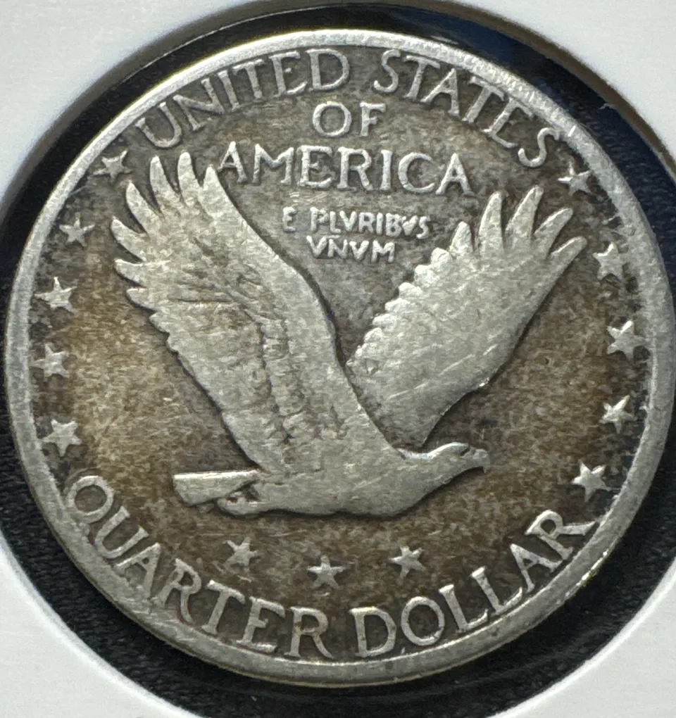 1930-P Standing Liberty Quarter Ungraded — back
