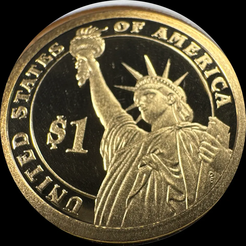 2011-S Presidential Dollar Ungraded — back
