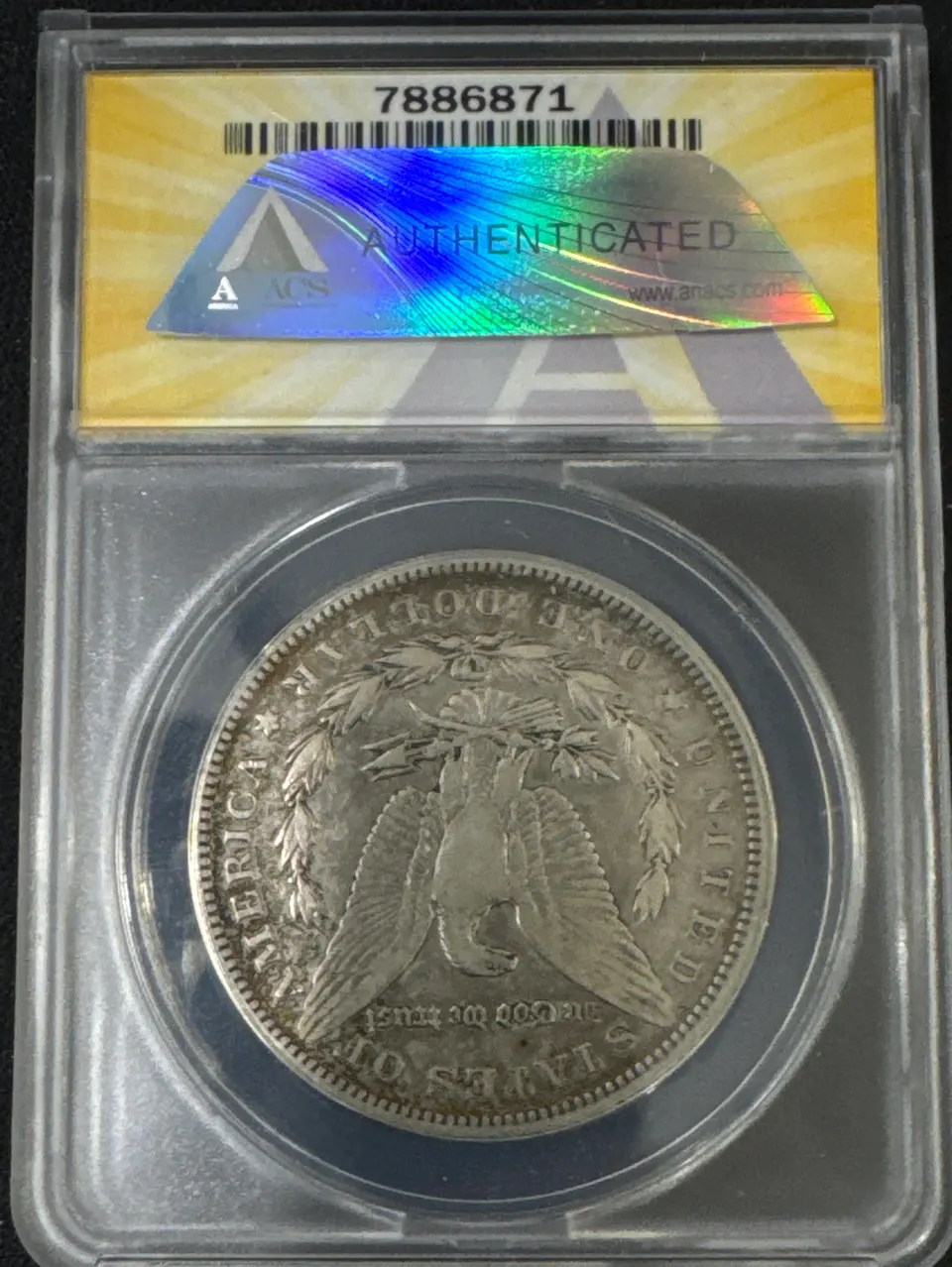 1892-P Morgan Dollar VF20 — back